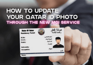 Updating a Qatar ID photo at an approved photography studio